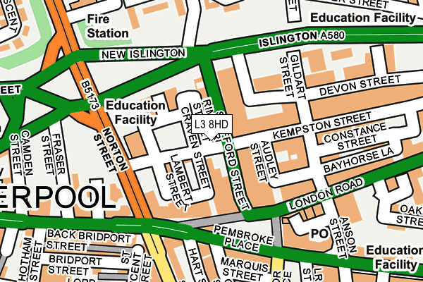 L3 8HD map - OS OpenMap – Local (Ordnance Survey) L3 8HD map - OS OpenMap – Local (Ordnance Survey)