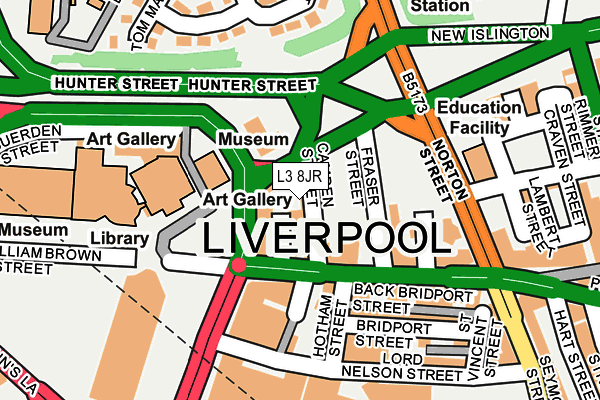 L3 8JR map - OS OpenMap – Local (Ordnance Survey)