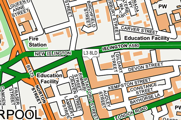L3 8LD map - OS OpenMap – Local (Ordnance Survey) L3 8LD map - OS OpenMap – Local (Ordnance Survey)