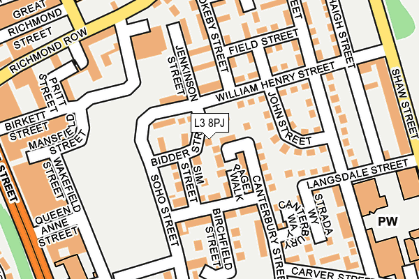 L3 8PJ map - OS OpenMap – Local (Ordnance Survey) L3 8PJ map - OS OpenMap – Local (Ordnance Survey)