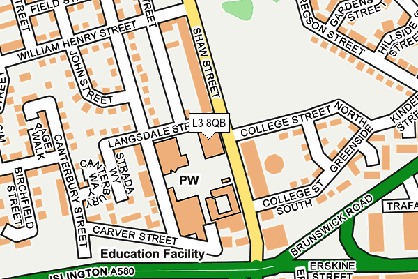 L3 8QB map - OS OpenMap – Local (Ordnance Survey) L3 8QB map - OS OpenMap – Local (Ordnance Survey)