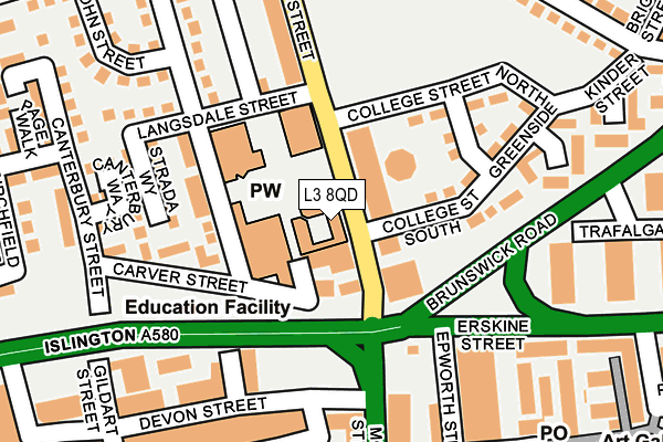L3 8QD map - OS OpenMap – Local (Ordnance Survey) L3 8QD map - OS OpenMap – Local (Ordnance Survey)
