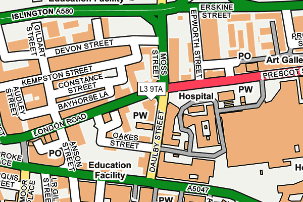 L3 9TA map - OS OpenMap – Local (Ordnance Survey) L3 9TA map - OS OpenMap – Local (Ordnance Survey)