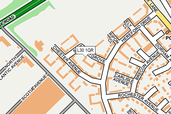 L30 1QR map - OS OpenMap – Local (Ordnance Survey) L30 1QR map - OS OpenMap – Local (Ordnance Survey)