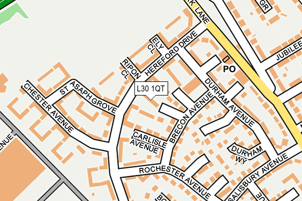 L30 1QT map - OS OpenMap – Local (Ordnance Survey) L30 1QT map - OS OpenMap – Local (Ordnance Survey)