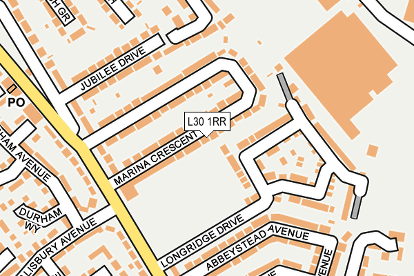 L30 1RR map - OS OpenMap – Local (Ordnance Survey) L30 1RR map - OS OpenMap – Local (Ordnance Survey)