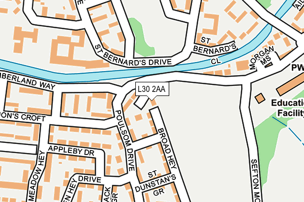 L30 2AA map - OS OpenMap – Local (Ordnance Survey) L30 2AA map - OS OpenMap – Local (Ordnance Survey)