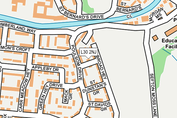 L30 2NJ map - OS OpenMap – Local (Ordnance Survey) L30 2NJ map - OS OpenMap – Local (Ordnance Survey)