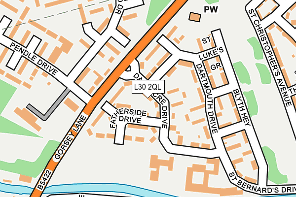 L30 2QL map - OS OpenMap – Local (Ordnance Survey) L30 2QL map - OS OpenMap – Local (Ordnance Survey)