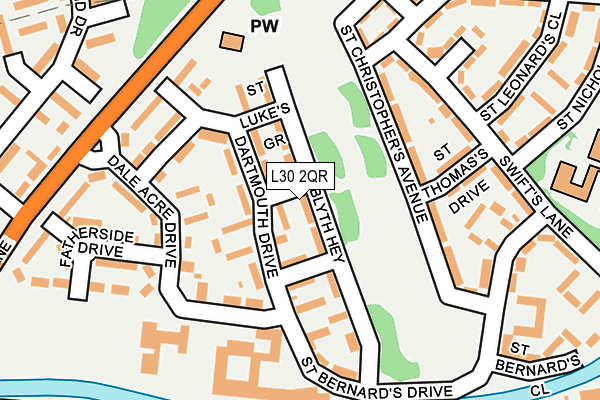 L30 2QR map - OS OpenMap – Local (Ordnance Survey) L30 2QR map - OS OpenMap – Local (Ordnance Survey)