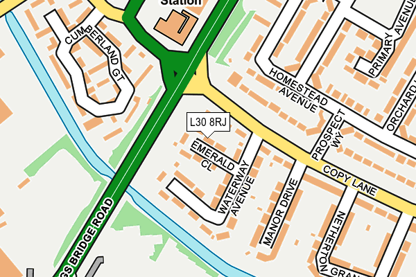 L30 8RJ map - OS OpenMap – Local (Ordnance Survey) L30 8RJ map - OS OpenMap – Local (Ordnance Survey)