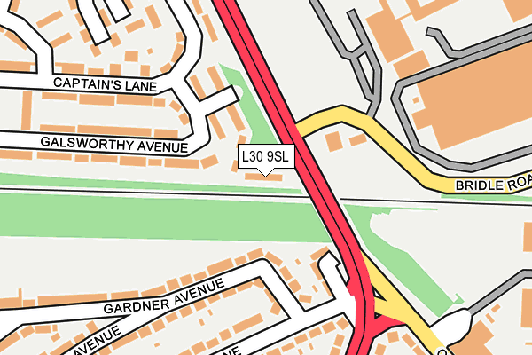 L30 9SL map - OS OpenMap – Local (Ordnance Survey) L30 9SL map - OS OpenMap – Local (Ordnance Survey)