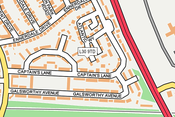 L30 9TD map - OS OpenMap – Local (Ordnance Survey) L30 9TD map - OS OpenMap – Local (Ordnance Survey)