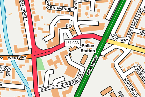 L31 0AA map - OS OpenMap – Local (Ordnance Survey) L31 0AA map - OS OpenMap – Local (Ordnance Survey)