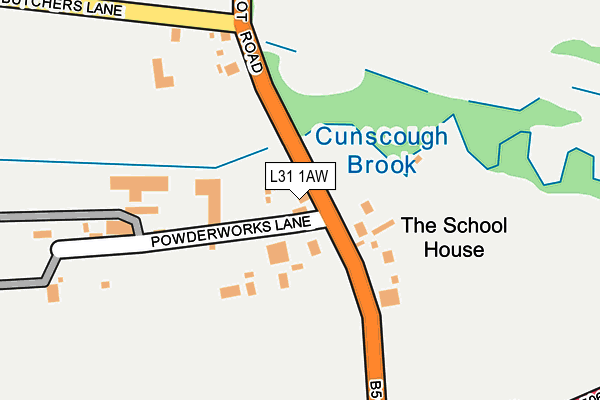 L31 1AW map - OS OpenMap – Local (Ordnance Survey) L31 1AW map - OS OpenMap – Local (Ordnance Survey)