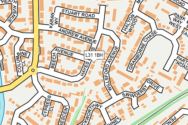 L31 1BH map - OS OpenMap – Local (Ordnance Survey) L31 1BH map - OS OpenMap – Local (Ordnance Survey)