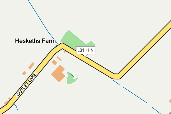 L31 1HN map - OS OpenMap – Local (Ordnance Survey)