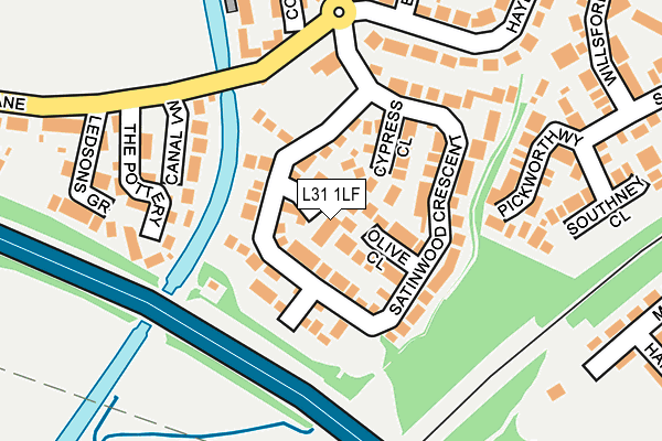 L31 1LF map - OS OpenMap – Local (Ordnance Survey) L31 1LF map - OS OpenMap – Local (Ordnance Survey)