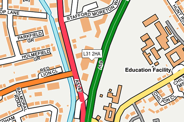 L31 2HA map - OS OpenMap – Local (Ordnance Survey) L31 2HA map - OS OpenMap – Local (Ordnance Survey)