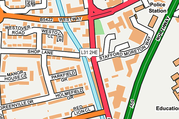 L31 2HE map - OS OpenMap – Local (Ordnance Survey) L31 2HE map - OS OpenMap – Local (Ordnance Survey)