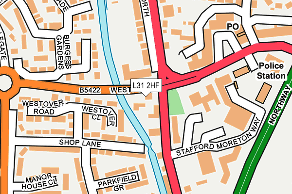 L31 2HF map - OS OpenMap – Local (Ordnance Survey) L31 2HF map - OS OpenMap – Local (Ordnance Survey)