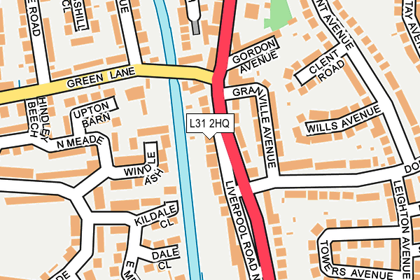 L31 2HQ map - OS OpenMap – Local (Ordnance Survey) L31 2HQ map - OS OpenMap – Local (Ordnance Survey)