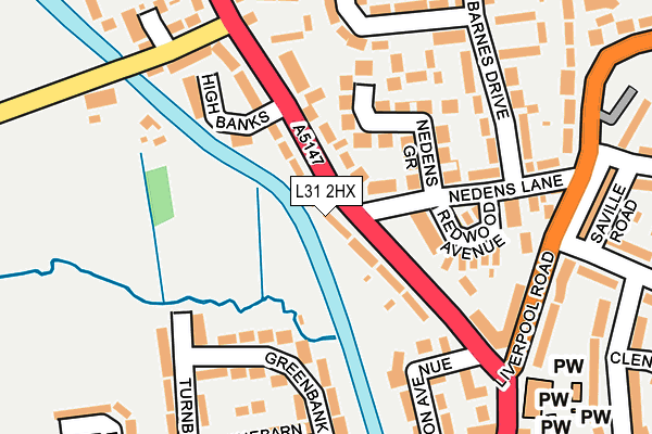 L31 2HX map - OS OpenMap – Local (Ordnance Survey) L31 2HX map - OS OpenMap – Local (Ordnance Survey)