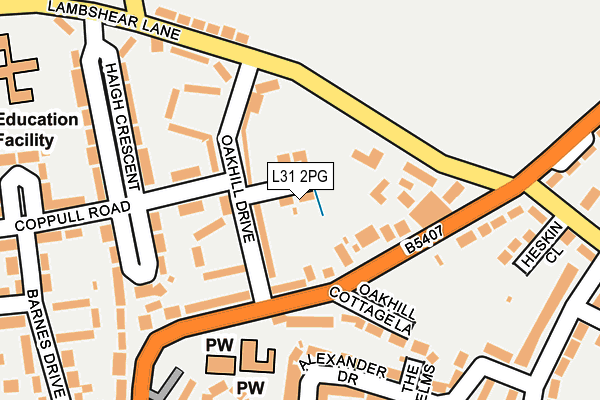 L31 2PG map - OS OpenMap – Local (Ordnance Survey) L31 2PG map - OS OpenMap – Local (Ordnance Survey)