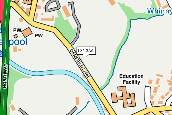 L31 3AA map - OS OpenMap – Local (Ordnance Survey) L31 3AA map - OS OpenMap – Local (Ordnance Survey)