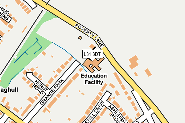L31 3DT map - OS OpenMap – Local (Ordnance Survey) L31 3DT map - OS OpenMap – Local (Ordnance Survey)