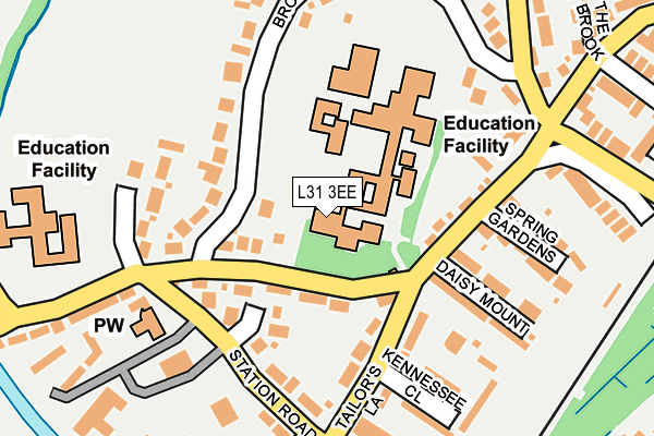 L31 3EE map - OS OpenMap – Local (Ordnance Survey) L31 3EE map - OS OpenMap – Local (Ordnance Survey)