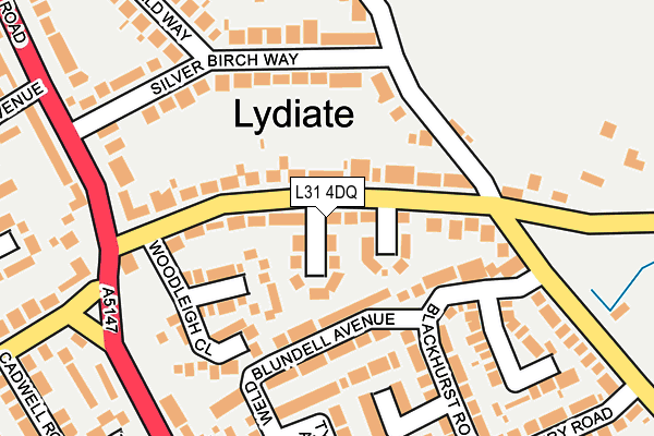 L31 4DQ map - OS OpenMap – Local (Ordnance Survey) L31 4DQ map - OS OpenMap – Local (Ordnance Survey)