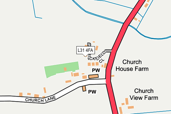 L31 4FA map - OS OpenMap – Local (Ordnance Survey) L31 4FA map - OS OpenMap – Local (Ordnance Survey)