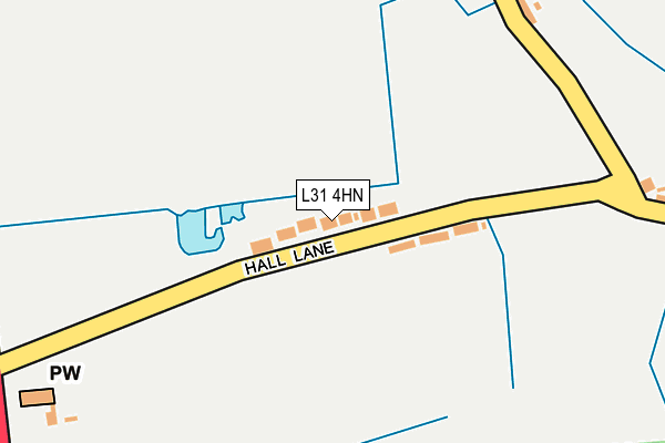 L31 4HN map - OS OpenMap – Local (Ordnance Survey) L31 4HN map - OS OpenMap – Local (Ordnance Survey)