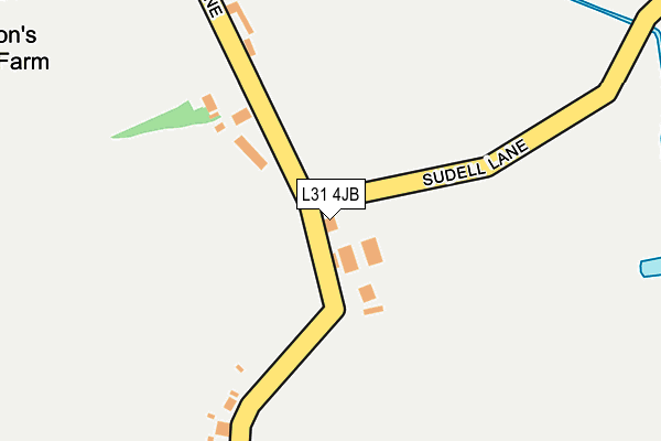 L31 4JB map - OS OpenMap – Local (Ordnance Survey) L31 4JB map - OS OpenMap – Local (Ordnance Survey)