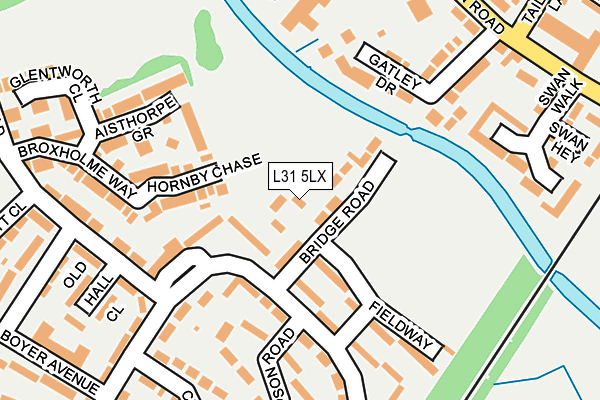 L31 5LX map - OS OpenMap – Local (Ordnance Survey) L31 5LX map - OS OpenMap – Local (Ordnance Survey)