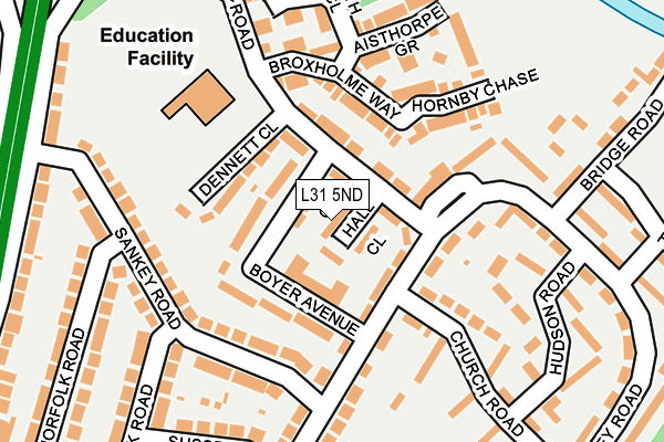 L31 5ND map - OS OpenMap – Local (Ordnance Survey) L31 5ND map - OS OpenMap – Local (Ordnance Survey)