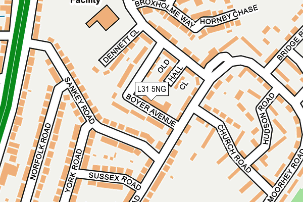 L31 5NG map - OS OpenMap – Local (Ordnance Survey) L31 5NG map - OS OpenMap – Local (Ordnance Survey)