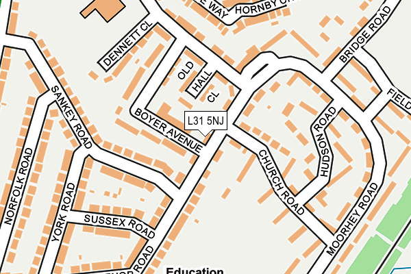 L31 5NJ map - OS OpenMap – Local (Ordnance Survey) L31 5NJ map - OS OpenMap – Local (Ordnance Survey)