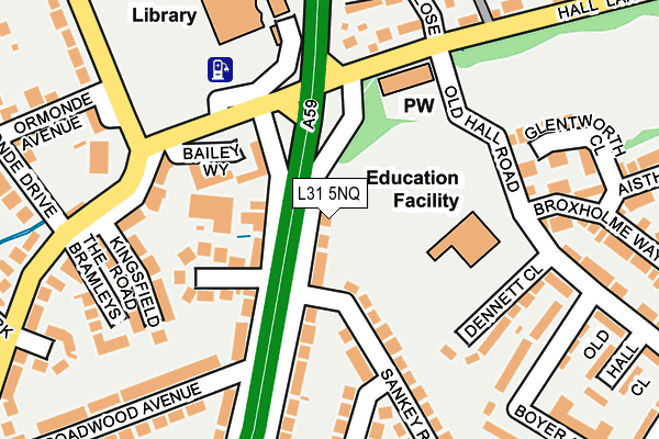 L31 5NQ map - OS OpenMap – Local (Ordnance Survey) L31 5NQ map - OS OpenMap – Local (Ordnance Survey)