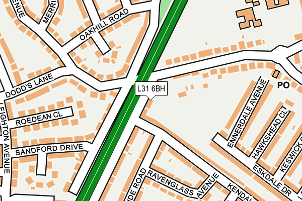 L31 6BH map - OS OpenMap – Local (Ordnance Survey) L31 6BH map - OS OpenMap – Local (Ordnance Survey)