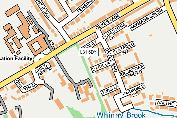 L31 6DY map - OS OpenMap – Local (Ordnance Survey) L31 6DY map - OS OpenMap – Local (Ordnance Survey)