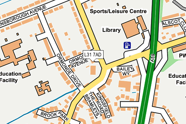 L31 7AD map - OS OpenMap – Local (Ordnance Survey) L31 7AD map - OS OpenMap – Local (Ordnance Survey)