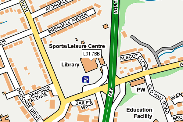 L31 7BB map - OS OpenMap – Local (Ordnance Survey) L31 7BB map - OS OpenMap – Local (Ordnance Survey)