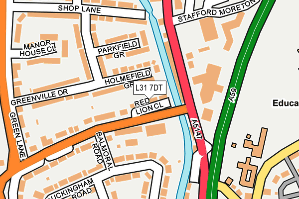 L31 7DT map - OS OpenMap – Local (Ordnance Survey) L31 7DT map - OS OpenMap – Local (Ordnance Survey)