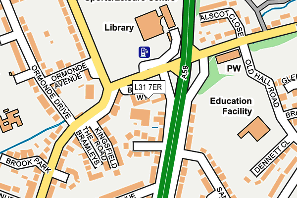 L31 7ER map - OS OpenMap – Local (Ordnance Survey) L31 7ER map - OS OpenMap – Local (Ordnance Survey)