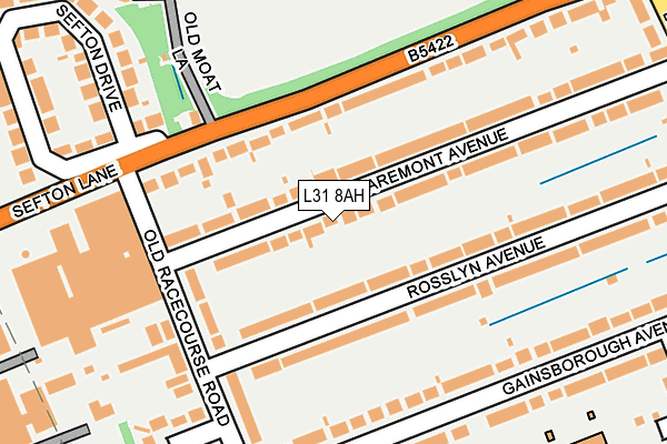 L31 8AH map - OS OpenMap – Local (Ordnance Survey) L31 8AH map - OS OpenMap – Local (Ordnance Survey)