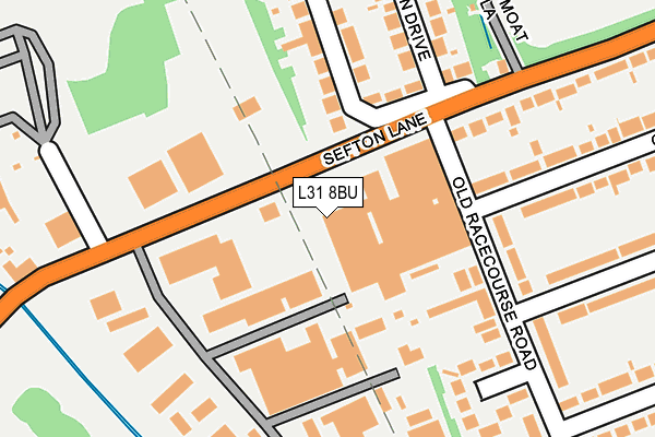 L31 8BU map - OS OpenMap – Local (Ordnance Survey) L31 8BU map - OS OpenMap – Local (Ordnance Survey)