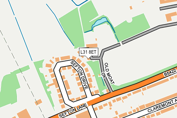 L31 8ET map - OS OpenMap – Local (Ordnance Survey) L31 8ET map - OS OpenMap – Local (Ordnance Survey)