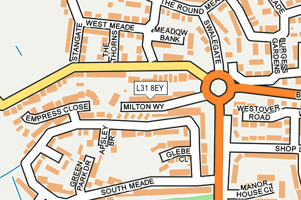 L31 8EY map - OS OpenMap – Local (Ordnance Survey) L31 8EY map - OS OpenMap – Local (Ordnance Survey)